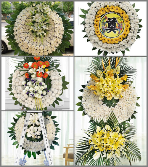 四川成都都江堰市蒲阳镇同义村花圈速递